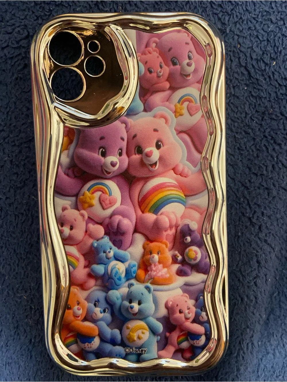 Disney Care Bears Gold-Trim iPhone 11 or 11 plus Case - Rainbow Design